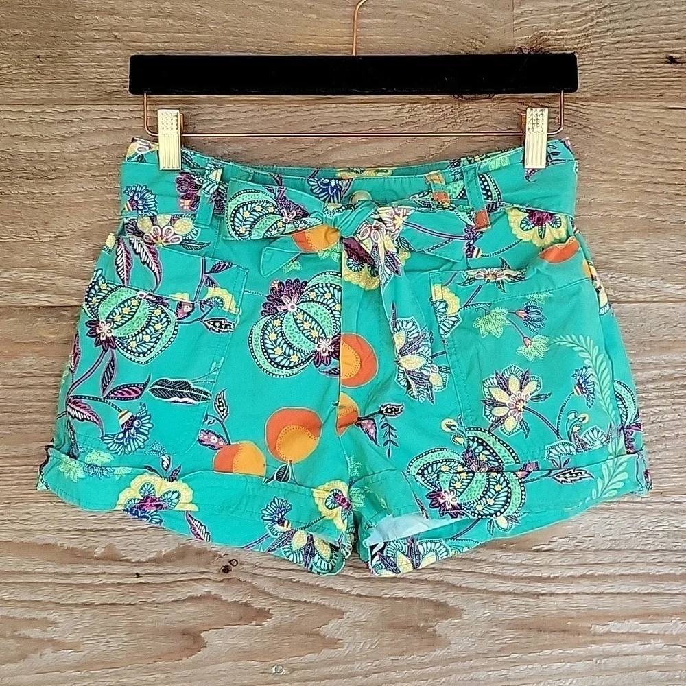 Anthropologie Maeve Size 2 Floral Printed Relaxed City Shorts